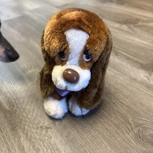 Vintage Baxter Plüsch Basset Hound Plüschhund von Russ Berrie Stofftier - Bild 1 von 3