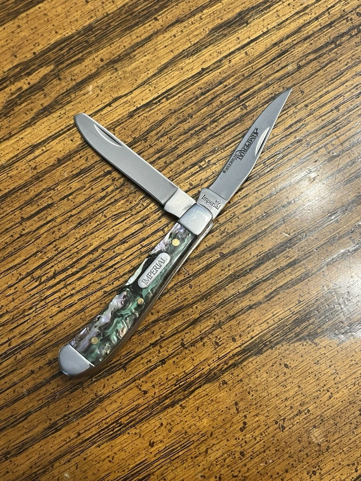 Navaja de Bolsillo Plegable Schrade Imperial Trapper Imitación Abulón IMP19PRT Foto 1 de 4