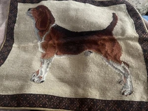 Beagle Hund Aubusson Stil Nadelspitze Kissenbezug Hülle 13x15" Neu Geschenkidee - Bild 1 von 2