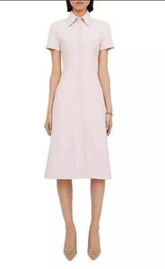 Scanlan Theodore Crepe Knit Shirt Dress Midi L RRP $750 - Picture 1 of 3