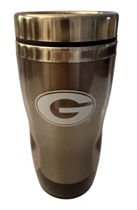 UGA Cup Silver Tumbler Slid Lid IPG Team Sports Cup DAWGS University of Georgia - Picture 1 of 10