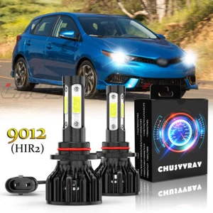 LED For Scion iM 2016 Headlight Kit 9012 HIR2 6000K White CSP Bulbs Hi Low Beam - Picture 1 of 14