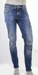 JEANS LTB mod: DIEGO 4775 INVECCHIATO CHIARO STRAPPI TOPPE PUNTI DI COLORE - Foto 1 di 1