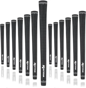 Karma Velour schwarz Midsize (+1/32'') Schlägergriffe Golfgriffe (13er Pack) - Bild 1 von 12