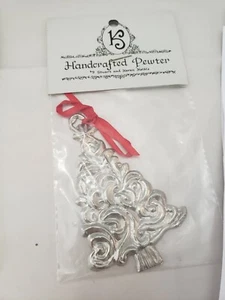 ORNAMENTO DE ÁRBOL ARTESANAL DE PELTRE K&S - Nuevo en paquete - Imagen 1 de 2