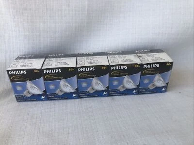 (5) Philips Lighting 50MRC16/NFL24 50 Watt Bulbs MRC16 Flood 24° 12V GU 5.3 - Image 1 of 4