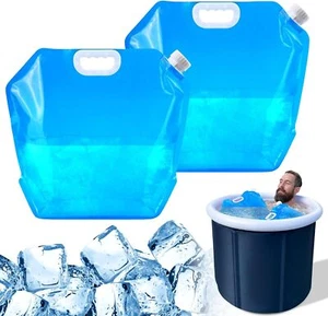 Bolsas de baño de hielo XANGNIER, bolsa de agua congelador bañera de gran capacidad, paquete de 2 frías - Imagen 1 de 8
