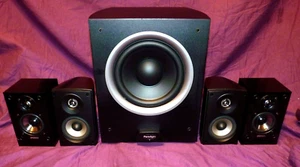 PARADIGM PDR-8 SERIES IV POWERED SUB & 2 CINEMA 70v2PEAKERS & ENERGY SPEAKERS!! - Picture 1 of 15