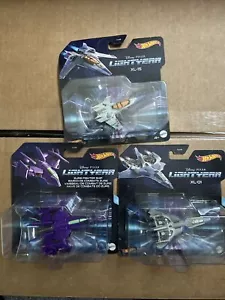 2022 Hotwheels Disney Pixar Lightyear Xl-15 & Xl-01 & Zurg Fighter Ship Lot Of 3 - Picture 1 of 1