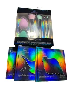 4 CONJUNTOS -JUEGO DE BELLEZA PRINCESA DISNEY CON BROCHAS DE MAQUILLAJE, LICUADORAS Y SOMBRAS DE OJOS - Imagen 1 de 13