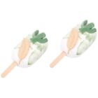  2 Pack Simulation Cake Mitation Ice Cream Artificial Toy Donuts Model