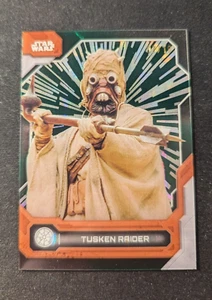 2024 Topps Star Wars High Tek Tusken Raider Green Refractor 07/10 #96 - Picture 1 of 2