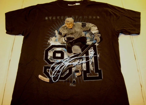 STEVEN STAMKOS Game Action Pose NHLPA Hockey Dark Gray T-Shirt New! NWT Youth SM Cover
