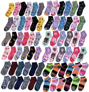 6-12 Pares Mujer Moda Surtido Estilos Corte Bajo Calcetines Algodón Talla 9-11 - Imagen 1 de 16