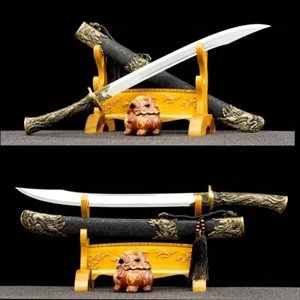 Battle Ready Breitschwert chinesisches Wushu-Schwert scharf Dadao 1095 Kohlenstoffstahlklinge - Bild 1 von 18