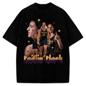 Caitlin Clark Fever T-Shirt Indiana Basketball Fan Art Graphic Tee - Picture 1 of 7