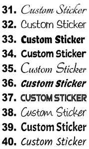 Texte Personnalisé Slogans Personnel Noms Citation Lettrage Stickers - Zdjęcie 1 z 5