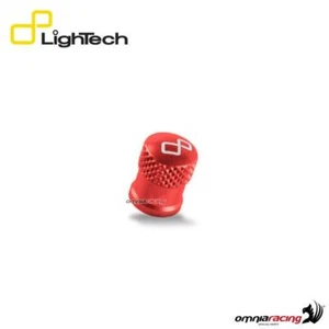 Lightech tappo cappelletto valvola ruota moto colore rosso - Picture 1 of 5