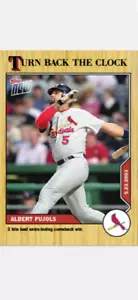 2020 TOPPS NOW TURN BACK THE CLOCK CARD ST LOUIS CARDINAL ALBERT PUJOLS #54 - Picture 1 of 2