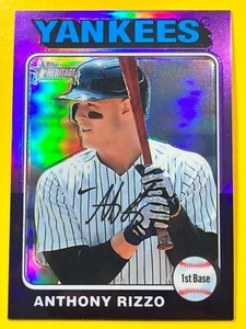 2024 Topps Heritage Yankees Anthony Rizzo - Pick Card / Base, Chrome, Purple - Picture 1 of 9