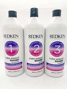 REDKEN Color Extend Bonder Pre-Shampoo, Shampoo And Conditioner 33.8 oz. Each - Picture 1 of 9