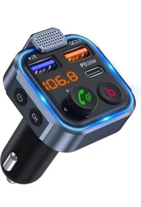 LENCENT Trasmettitore Bluetooth 5.0 per Auto, Musica Bluetooth Auto - Zdjęcie 1 z 5