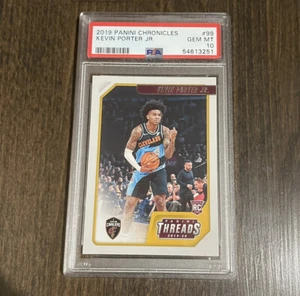 Kevin Porter Jr 2019 Panini Chronicles 99 Threads PSA 10 RC Rookie Cavs gema como nueva - Imagen 1 de 2