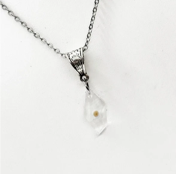 Collar Colgante Semilla de Mostaza, Collar Dije Semilla de Mostaza, Fe Semilla de Mostaza Foto 1 de 1