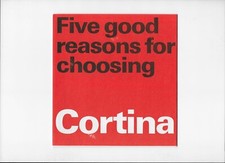 1966 Ford Cortina (Mk. 1) brochure: De Luxe/Super/GT/Cortina developed by Lotus