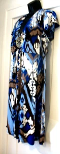Style&Co. Black/Blue Retro Dress Plus Size 2X. - Picture 1 of 14