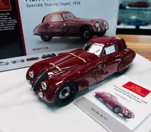 CMC 1/18 ALFA ROMEO 8C 2900B Alloy Diecast Model Car Display Collection Toys Red - Picture 1 of 9