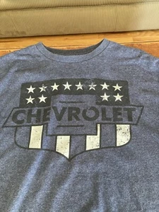 GM Chevrolet Mens Short Sleeve Blue Pull Over T Shirt Size XL. - Picture 1 of 7