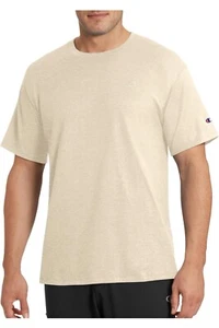 Champion Men's Lightweight Short Sleeve Tee Size L Skin Tan - Foto 1 di 1