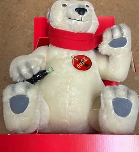 Steiff Ours Polaire Coca-Cola Polar Bear Doll Tag #00648 - Picture 1 of 1