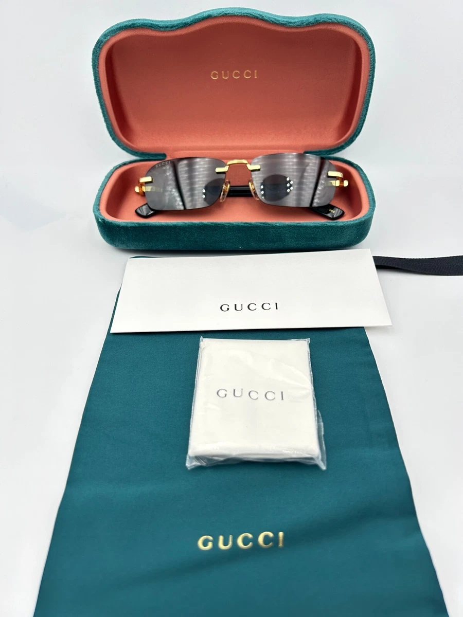 小物 GUCCI rimless gg gradient sunglasses y2k Gucci Y2K Green