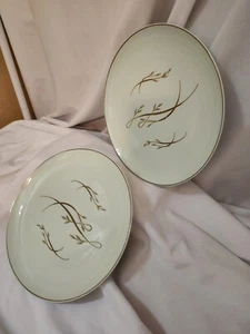 Universal Ballerina Mist Echo Pattern Lot Of 2 Dishes 10" Wide, Oven Proof Green - Picture 1 of 6