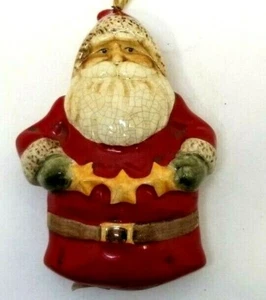 Santa Claus 4" Porcelain Ornament (Modern Made to Look Old) (J7) - Picture 1 of 2