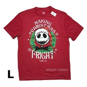 Disney Parks Santa Jack Skellington T-Shirt Adult Large Making Christmas Fright - Picture 1 of 4