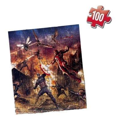 Captain America Civil War Avengers 100 Piece Jigsaw Puzzle Fun 10.3" x 9.1" - Image 1 of 4