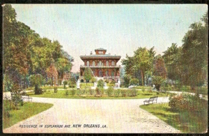 Esplanade Ave Residence Postcard New Orleans - Picture 1 of 2