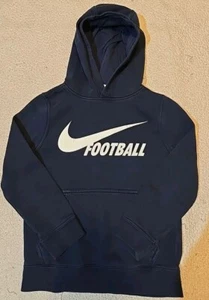 Nike Boys Youth Navy Blue Football Hoodie Sweatshirt Size Small - Picture 1 of 7
