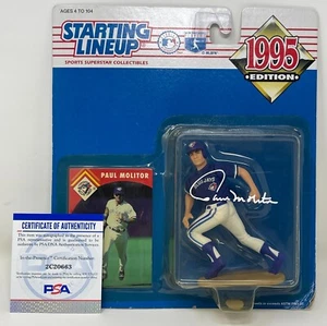 Paul Molitor Signed 1995 Starting Lineup Baseball Toronto Blue Jays Figure PSA - Picture 1 of 10