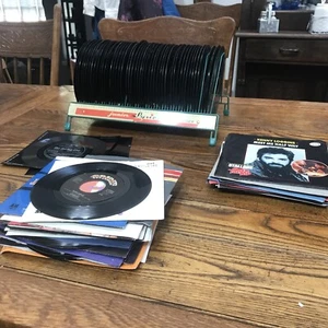 Vintage 50’s Lyric Record Holder 45 RPM Records 50 Slot + 70 Records Total - Picture 1 of 8