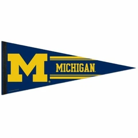 Michigan Wolverines  ROLL UP PREMIUM FELT PENNANT 12"x30" FREE SHIPPING Cover