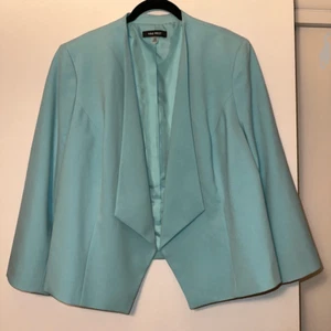 Nine West Women’s Turquoise Drape Front Blazer Size 16W EUC - Picture 1 of 12