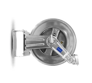 Nilfisk Inox Schlauchtrommel Schlauchaufroller Edelstahl, mit 20 m DN10 Schlauch - Bild 1 von 4