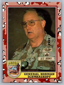 1991 Topps Desert Storm - #178 General Norman Schwarzkopf (RC) - Pack Fresh - Picture 1 of 2