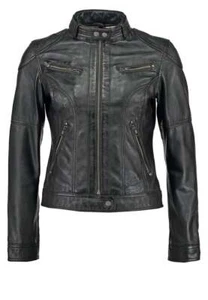 Womens Leather Motorcycle New Jacket Genuine Lambskin Women Biker Coat S M 205 - Picture 1 of 4