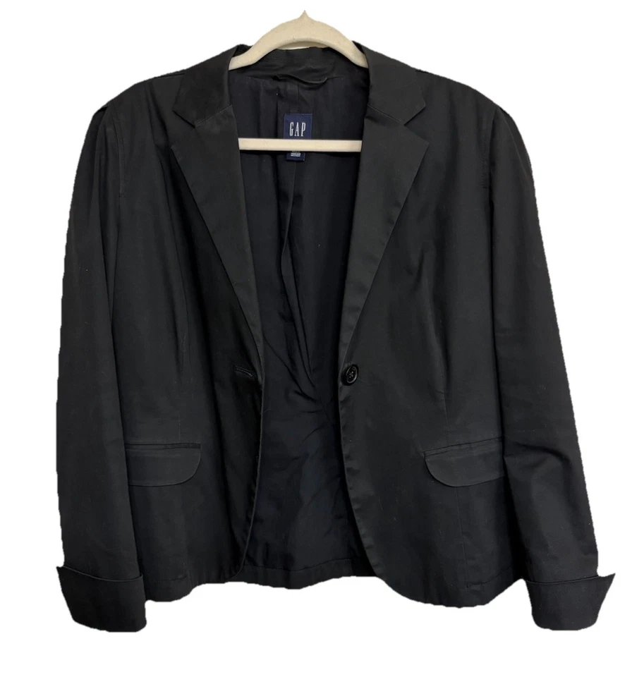 Chaqueta Blazer GAP Mujer 16 Botones Únicos NEGRA Foto 1 de 4
