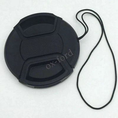 1 Pc 58mm Plastic Snap-On Front Lens Cap Cover for Canon Nikon SLR DSLR Camera - Image 1 of 4